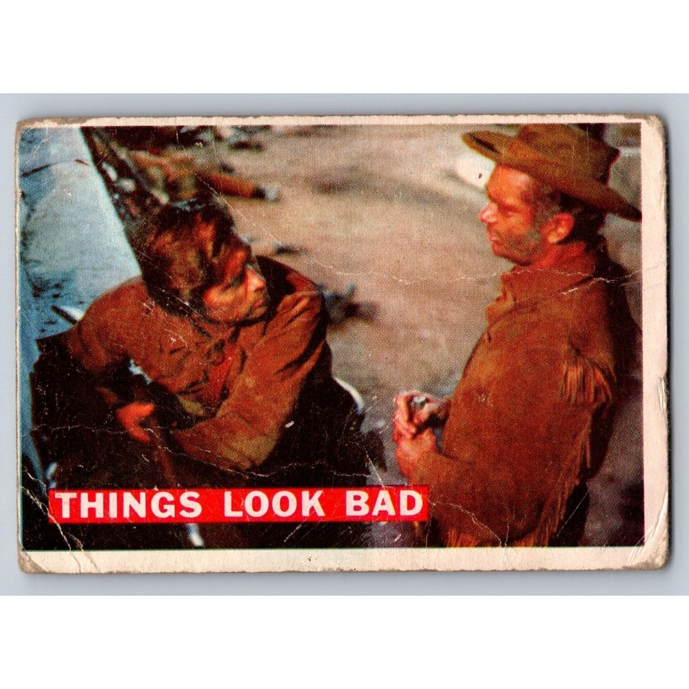 Davy Crockett Things Look Bad 1956 Topps #55 Walt Disney Fess Parker